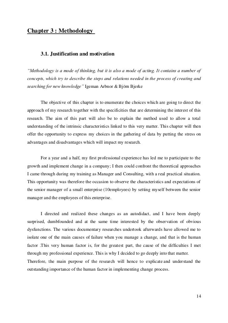 Master thesis on strategy